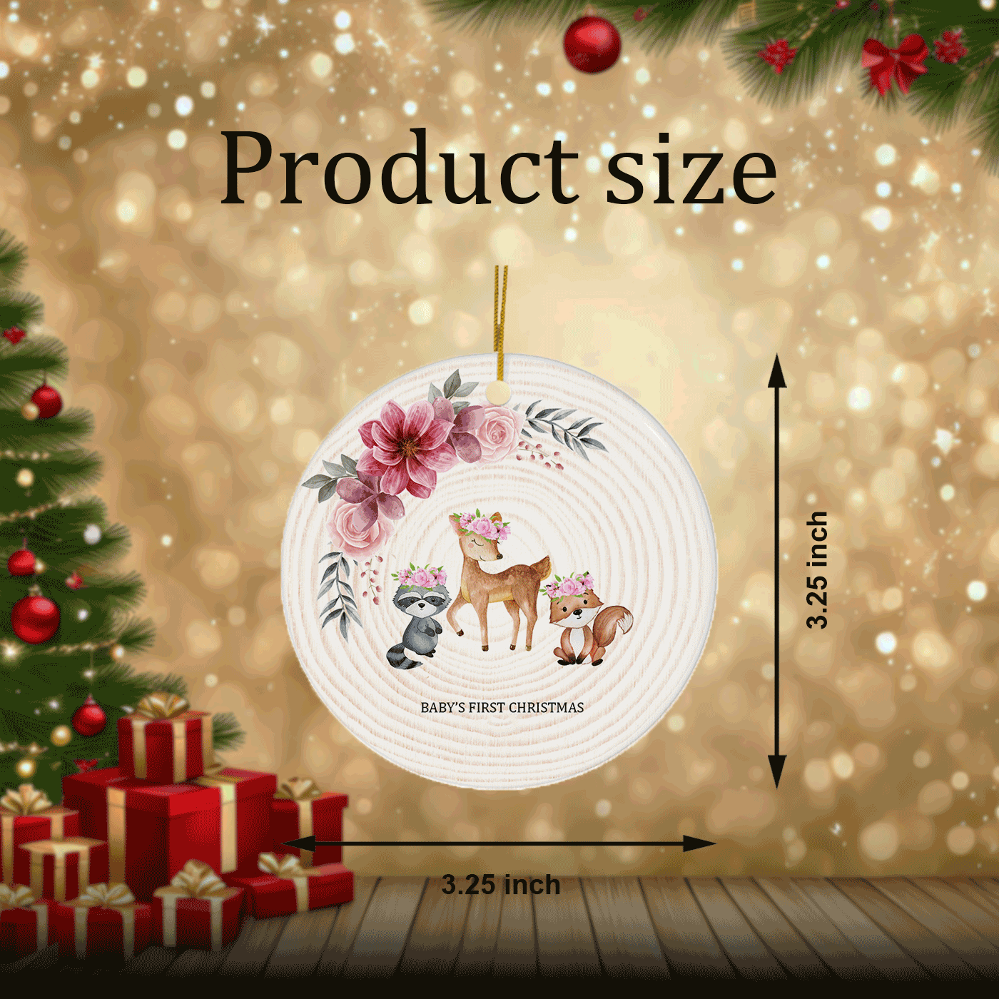 Baby’s First Christmas | Adorable Holiday Keepsake | Ceramic Ornament